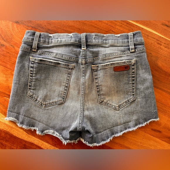 Joe's Jeans Distressed Blue Denim Shorts - Picture 4 of 4